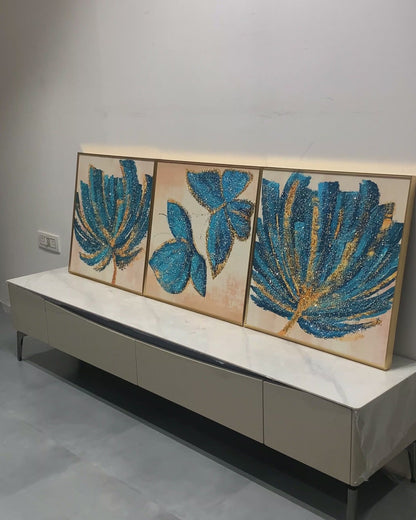 3in1 Abstract natural landscape Crystal Porcelain decorative Wall Painting