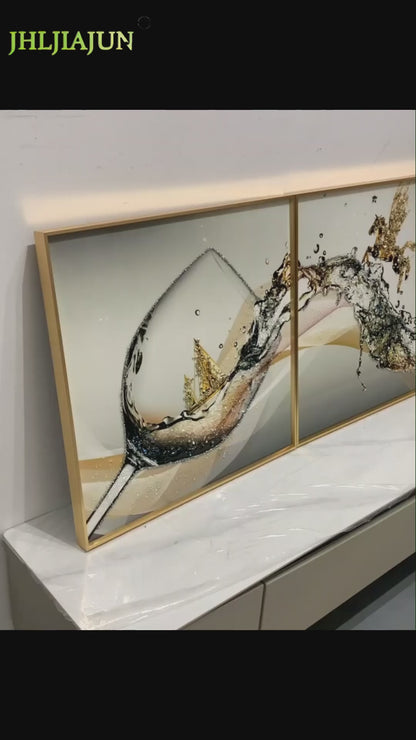 3 in1 Sports celebrities Crystal Porcelain wall painting Nordic